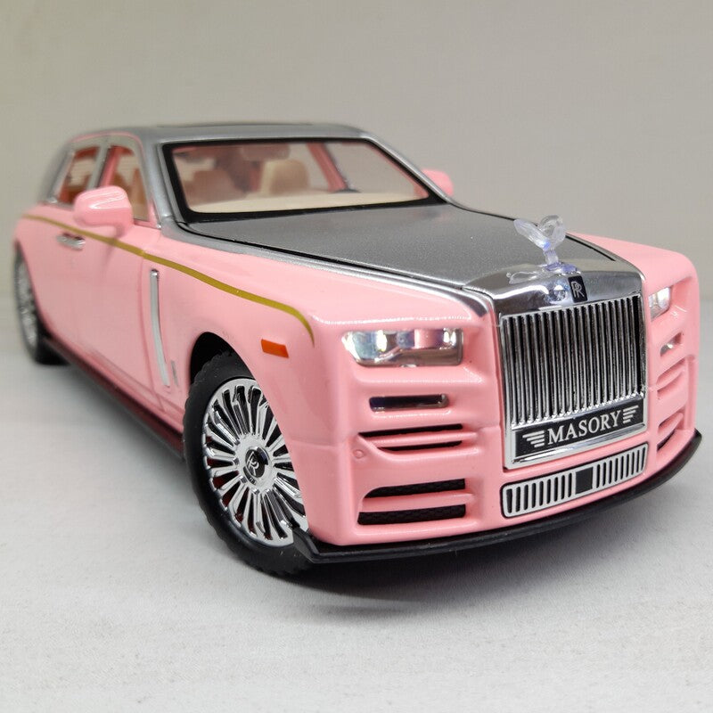 Rolls Royce Phantom Pink Scale Model Diecast Metalcar - All Size