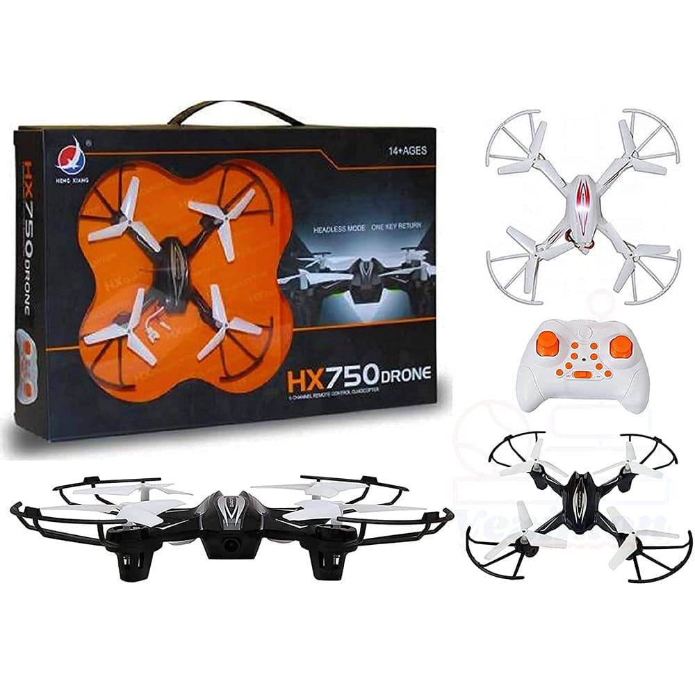 HX-D 750 Remote Control Drone Without Camera Drone with Remote RC Drone Quadcopter – Headless Mode Altitude Hold 360 Flip Action – Pack of 1 – HX 750