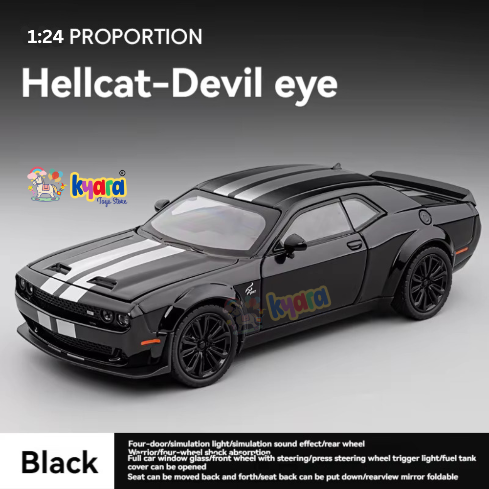 Dodge Challenger SRT Hellcat 1:24 diecast scale model car