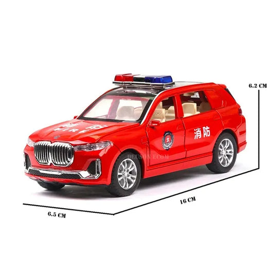 Bmw Police Scale Model Diecast Metalcar - All Size