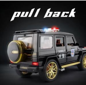 G Wagon Police Jeep Scale Model Diecast Metalcar - All Size