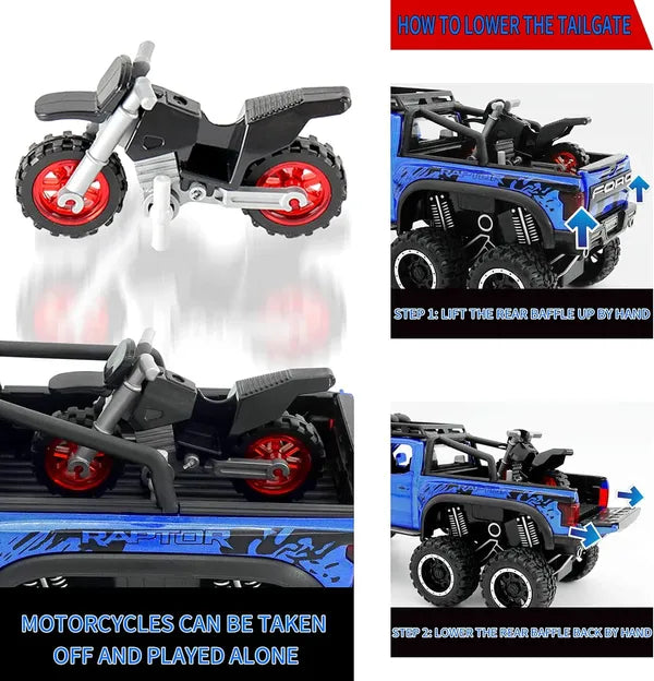 Beast Ford Raptor Scale Model Diecast Metalcar - All Size
