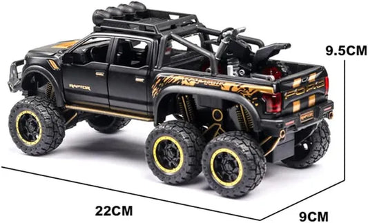Ford F-150 Raptor 6X6 1:22 scale model car miniature