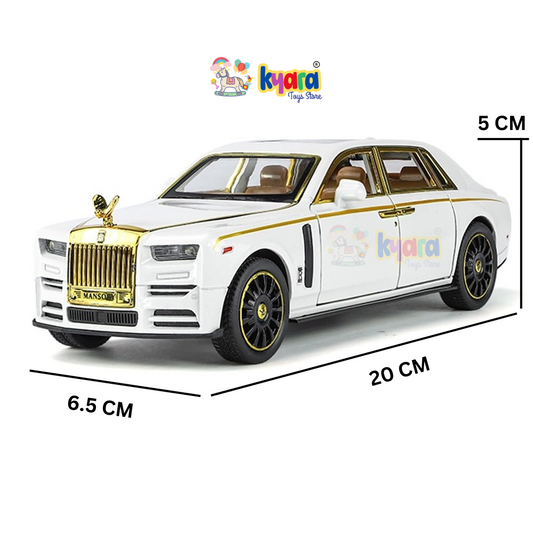 Rolls-royce Phantom White Scale Model Diecast Metalcar - All Size