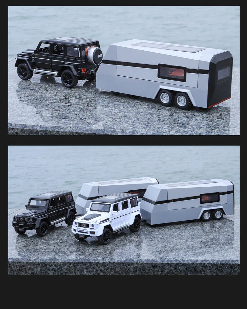 Mercedes-benz G63 Pick-up Trailer 1:24 Diecast Scale Model Car