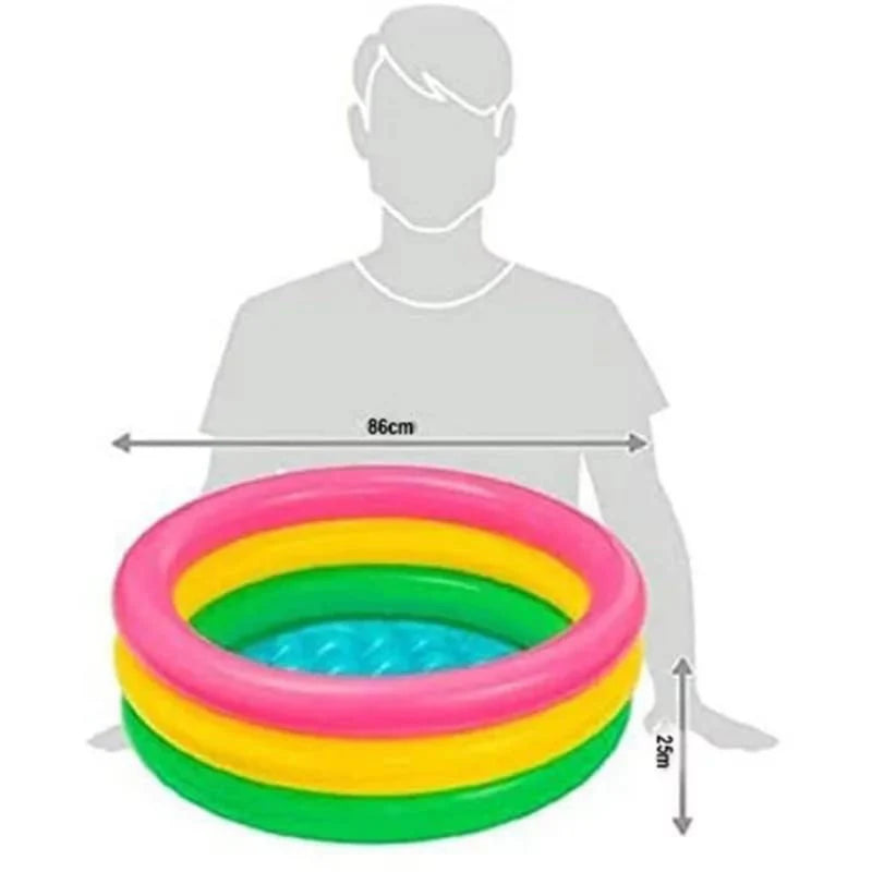 3 FT ROUND SHAPE PORTABLE INFLATABLE & FOLDABLE SWIMMING POOL OUTDOOR & INDOOR WATER SWIMMING POOL FOR KIDS & ADULTS