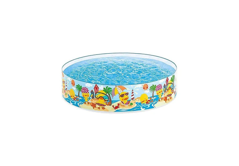 4 FT ROUND SHAPE WITHOUT AIR PORTABLE INFLATABLE & FOLDABLE SWIMMING POOL OUTDOOR & INDOOR WATER SWIMMING POOL FOR KIDS & ADULTS
