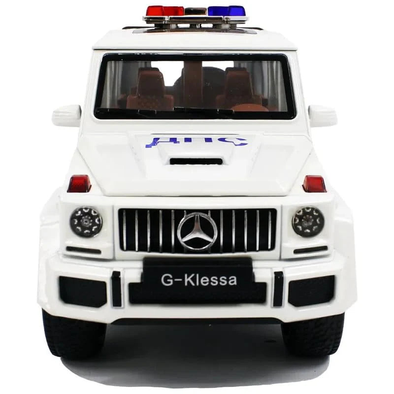 G Wagon Police Jeep Scale Model Diecast Metalcar - All Size