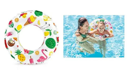 FRUITS THEME SWIM TUBE PORTABLE INFLATABLE & FOLDABLE SWIMMING TUBE OUTDOOR & INDOOR WATER SWIMMING TUBE FOR KIDS & ADULTS