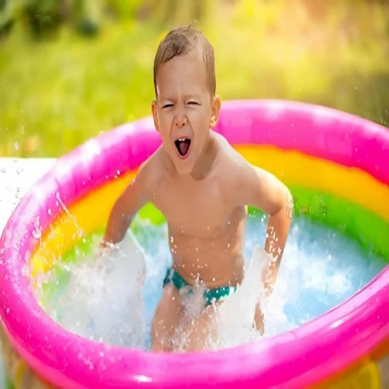 4 FT ROUND SHAPE PORTABLE INFLATABLE & FOLDABLE SWIMMING POOL OUTDOOR & INDOOR WATER SWIMMING POOL FOR KIDS & ADULTS