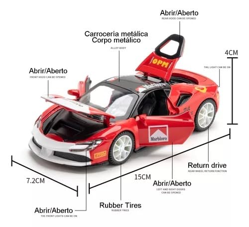 Ferrari SF90 Marlboro 1:24 Diecast Scale Model Car