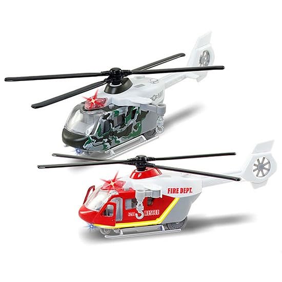 RESCUE HELICOPTER TOYS,BUMP AND GO ACTION,PULL BACK DIE CAST MODEL WITH LIGHTS & SOUNDS, AIRCRAFT VEHICLES GIFT FOR KIDS TODDLER BOYS-COLORS AS PER STOCK