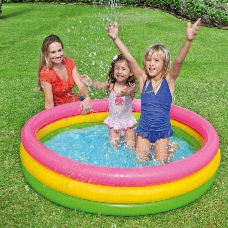 5 FT ROUND SHAPE PORTABLE INFLATABLE & FOLDABLE SWIMMING POOL OUTDOOR & INDOOR WATER SWIMMING POOL FOR KIDS & ADULTS
