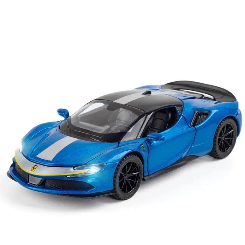 Ferrari Sf90 Scale Model Diecast Metalcar - All Size