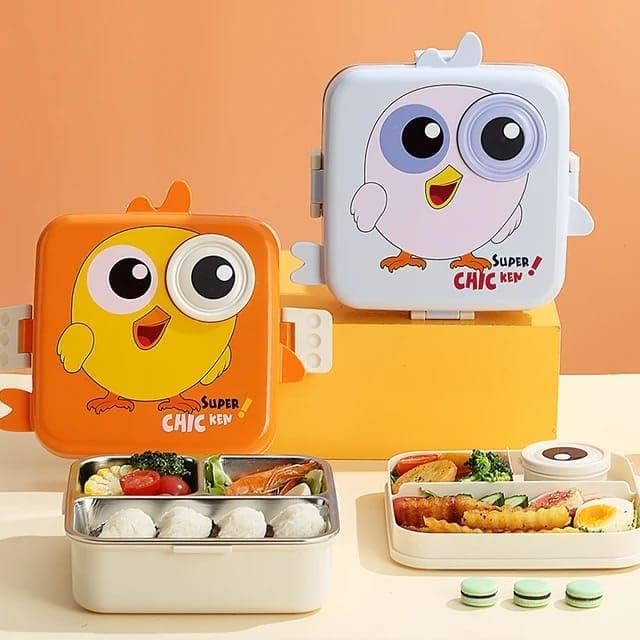 Cute Elephant Eye Steel Lunch Box