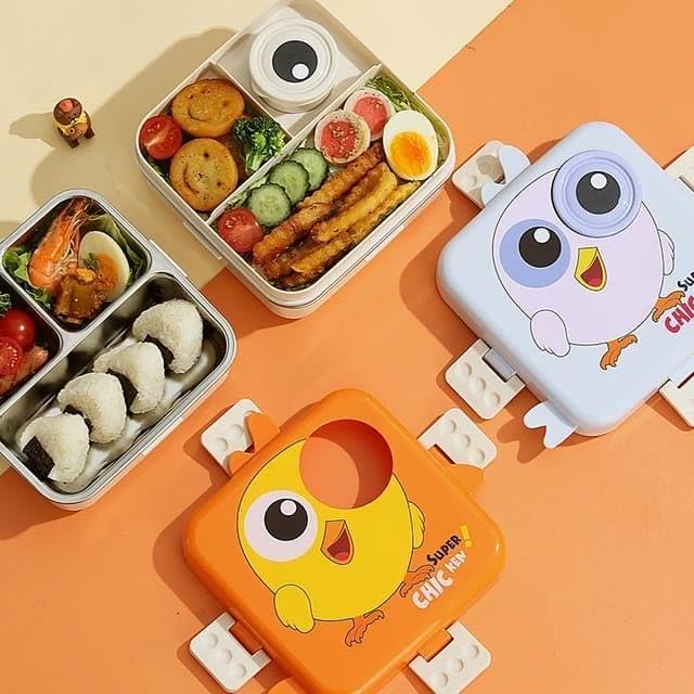 Cute Elephant Eye Steel Lunch Box