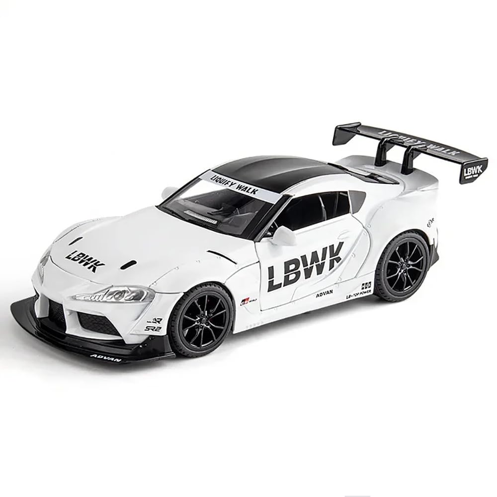 Toyota Supra Gr Lbwk Scale Model Diecast Metalcar - All Size