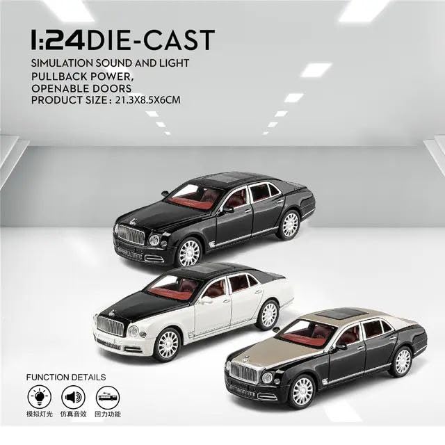 Bentley Mulsanne Scale Model Diecast Metalcar - All Size