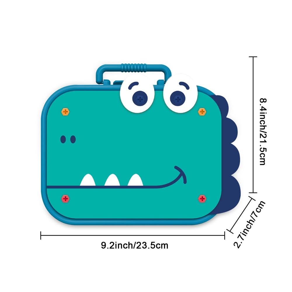 Creative Screw Puzzle Dinosaur Suitcase Toy Set