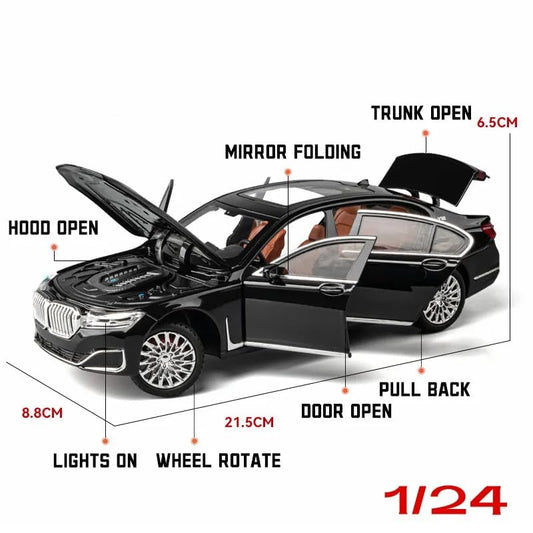 Bmw 760li Scale Model Diecast Metalcar - All Size
