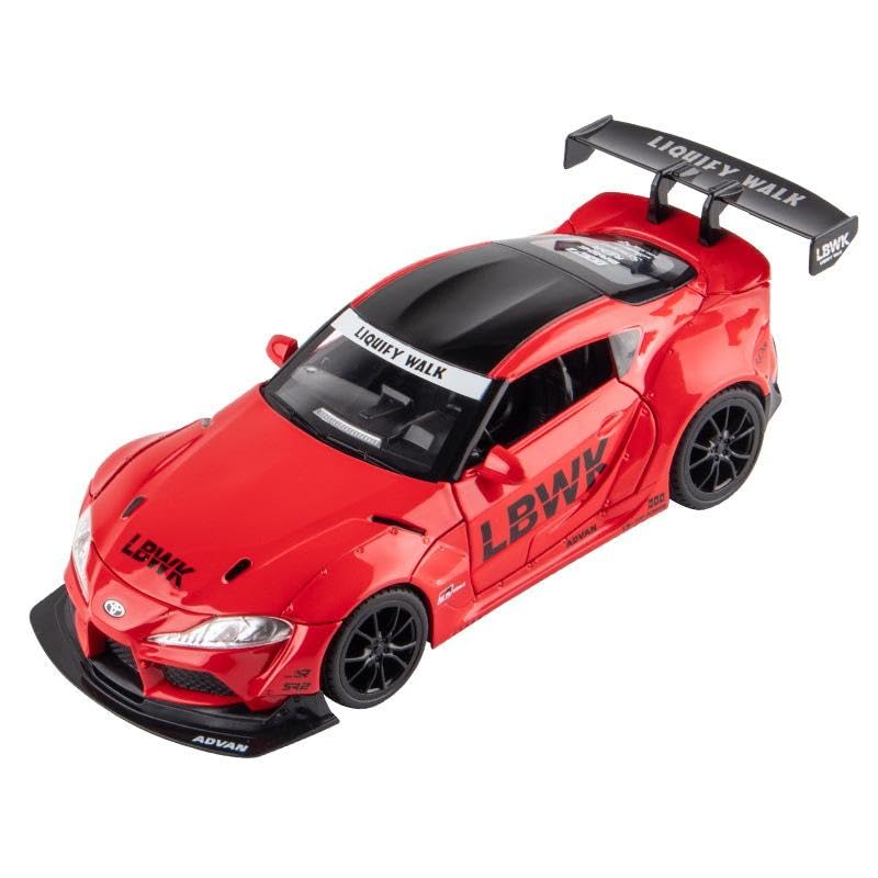 Toyota Supra Gr Lbwk Scale Model Diecast Metalcar - All Size