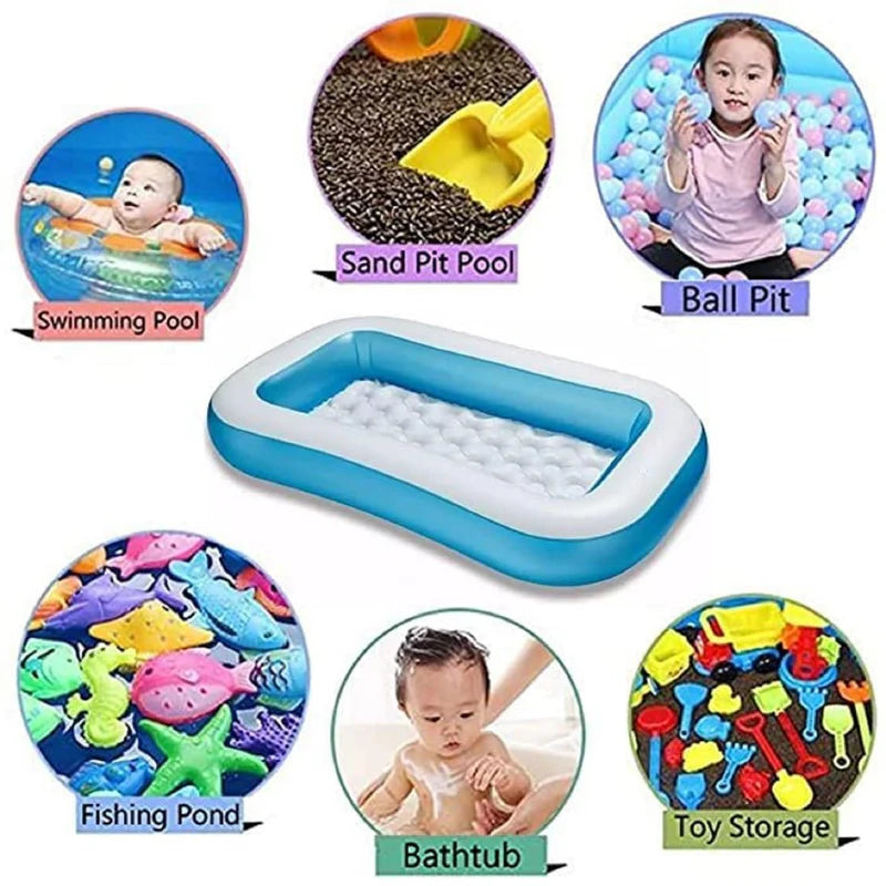 5.5 FT PORTABLE INFLATABLE & FOLDABLE SWIMMING POOL OUTDOOR & INDOOR WATER SWIMMING POOL FOR KIDS & ADULTS
