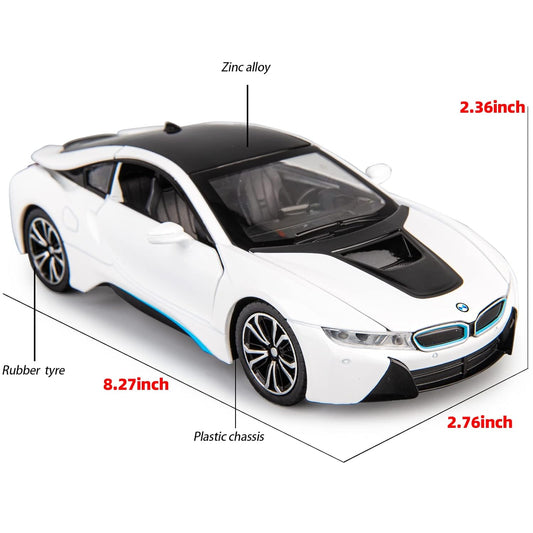 Compatible For Bmw I8 1:24 Diecast Scale Model Car