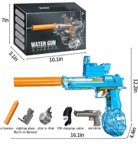 Desert Eagle-style electric automatic water gun