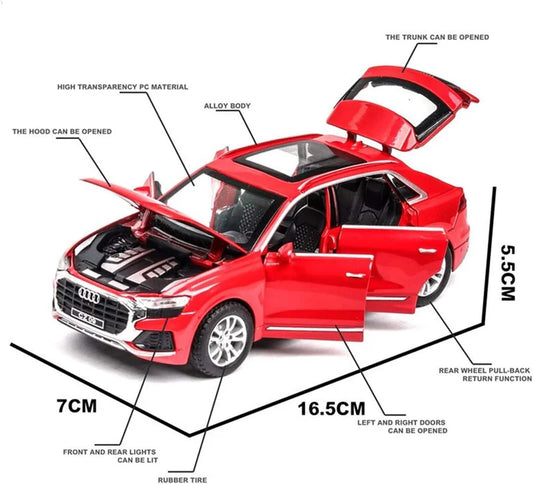 Audi Q8 Scale Model Diecast Metalcar - All Size