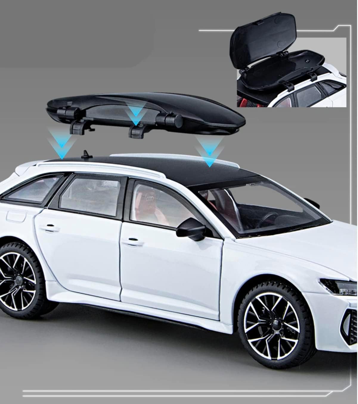 Audi Rs6 Scale Model Diecast Metalcar - All Size