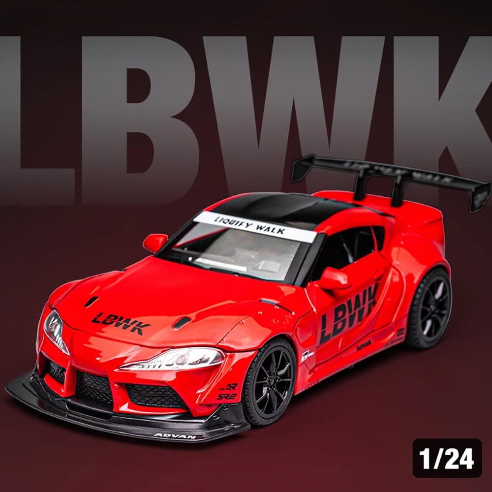 Toyota Supra Gr Lbwk Scale Model Diecast Metalcar - All Size