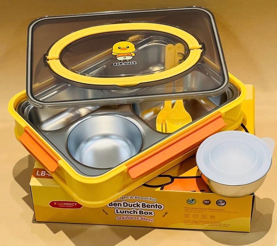 Stainless-Steel Benduck Bento Lunch Box with 4 compartments