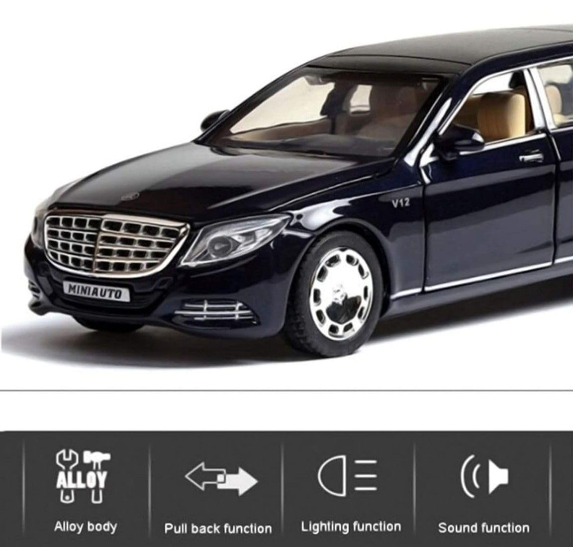 Mercedes Benz Long Scale Model Diecast Metalcar - All Size