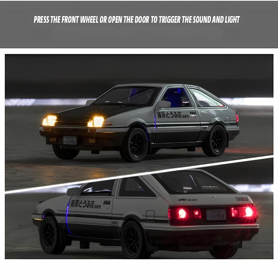 Toyota Ae-86 Scale Model Diecast Metalcar - All Size