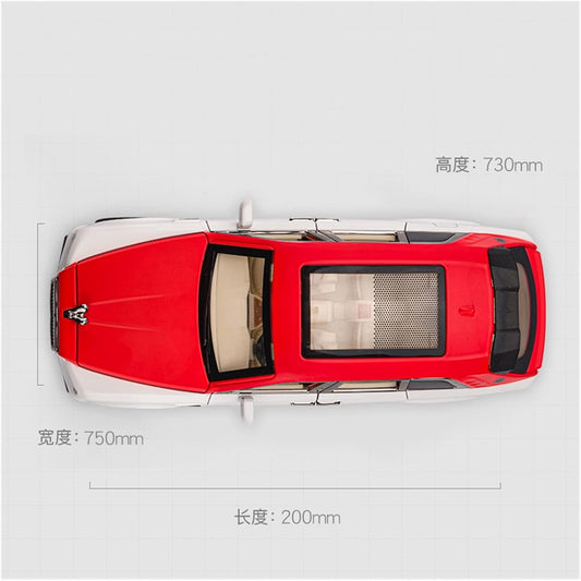 Rolls Royce Cullinan White-Red Scale Model Diecast Metalcar - All Size