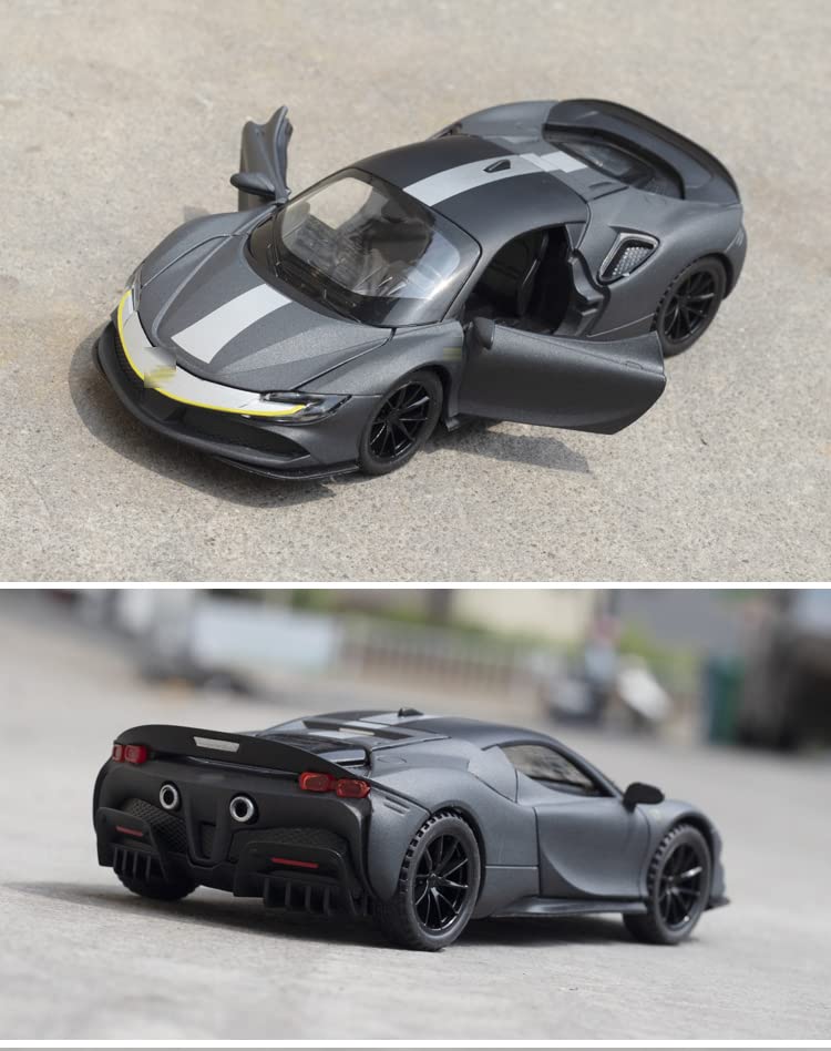 Ferrari Sf90 Scale Model Diecast Metalcar - All Size