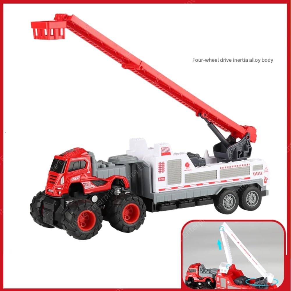 1:43 Metal Toys Alloy Diecast Truck Set Toy, Diecast Miniature Car Model (Pack of 3) (City Service Truck)