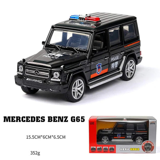 Mercedes Amg G65 Police 1:24 Diecast Scale Model Car
