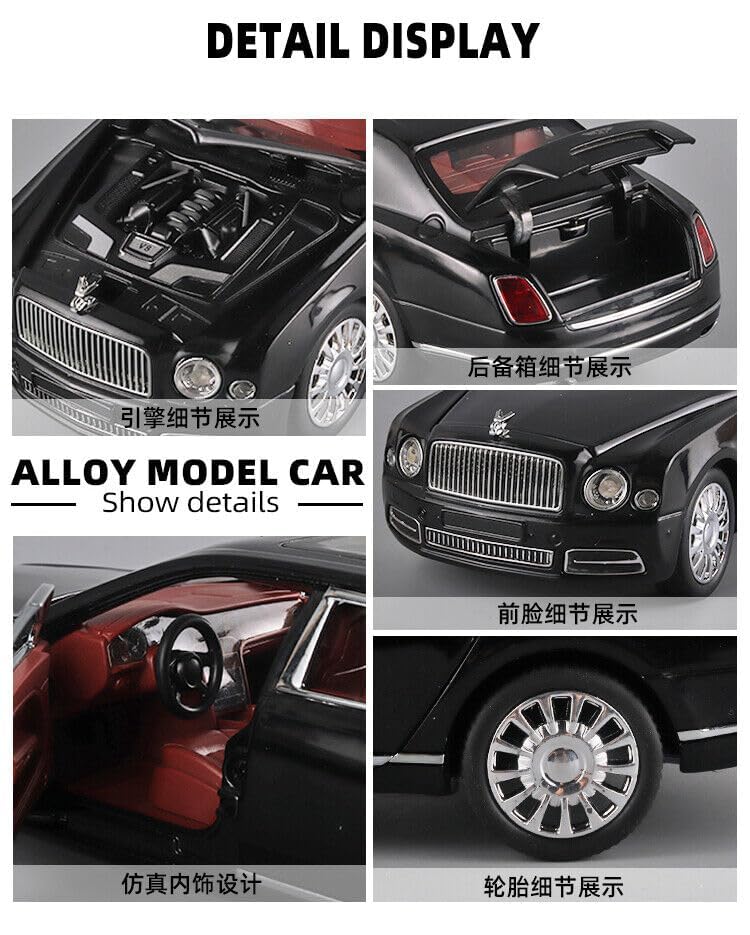 Bentley Mulsanne Scale Model Diecast Metalcar - All Size
