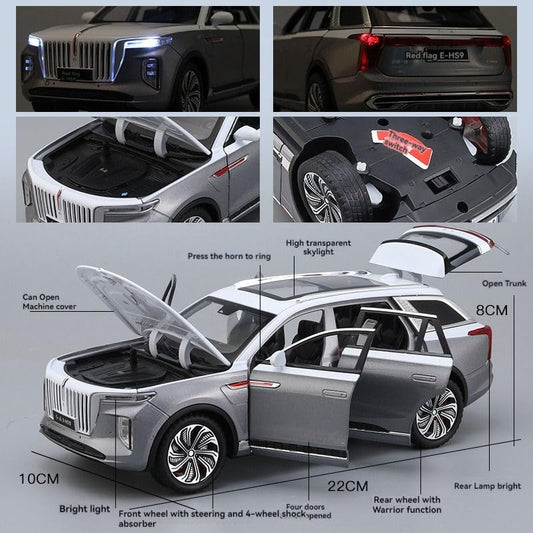 Hongqi E-HS9 luxury SUV 1:24 Diecast Scale Model Car