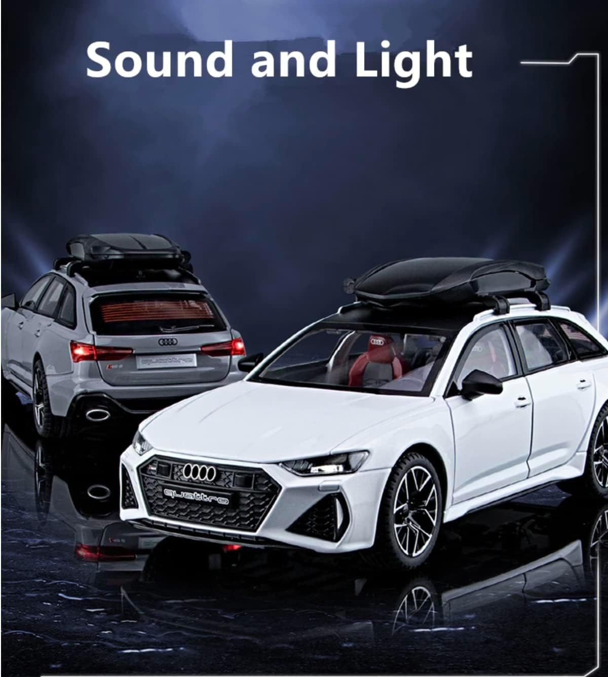 Audi Rs6 Scale Model Diecast Metalcar - All Size