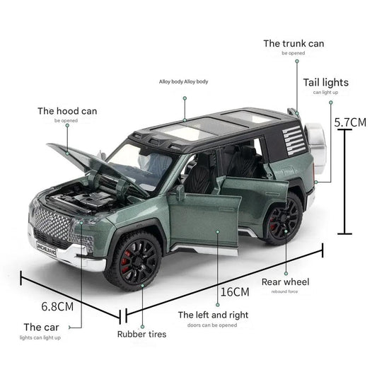BYD Yangwang U8 SUV 1:24 Diecast Scale Model Car
