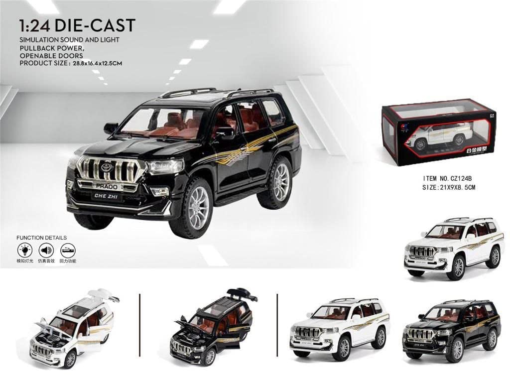 Toyota Land Cruiser Prado LC200 1:24 diecast Scale Model | Assorted Colors