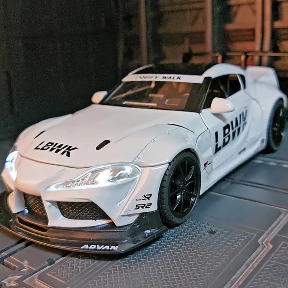 Toyota Supra Gr Lbwk Scale Model Diecast Metalcar - All Size