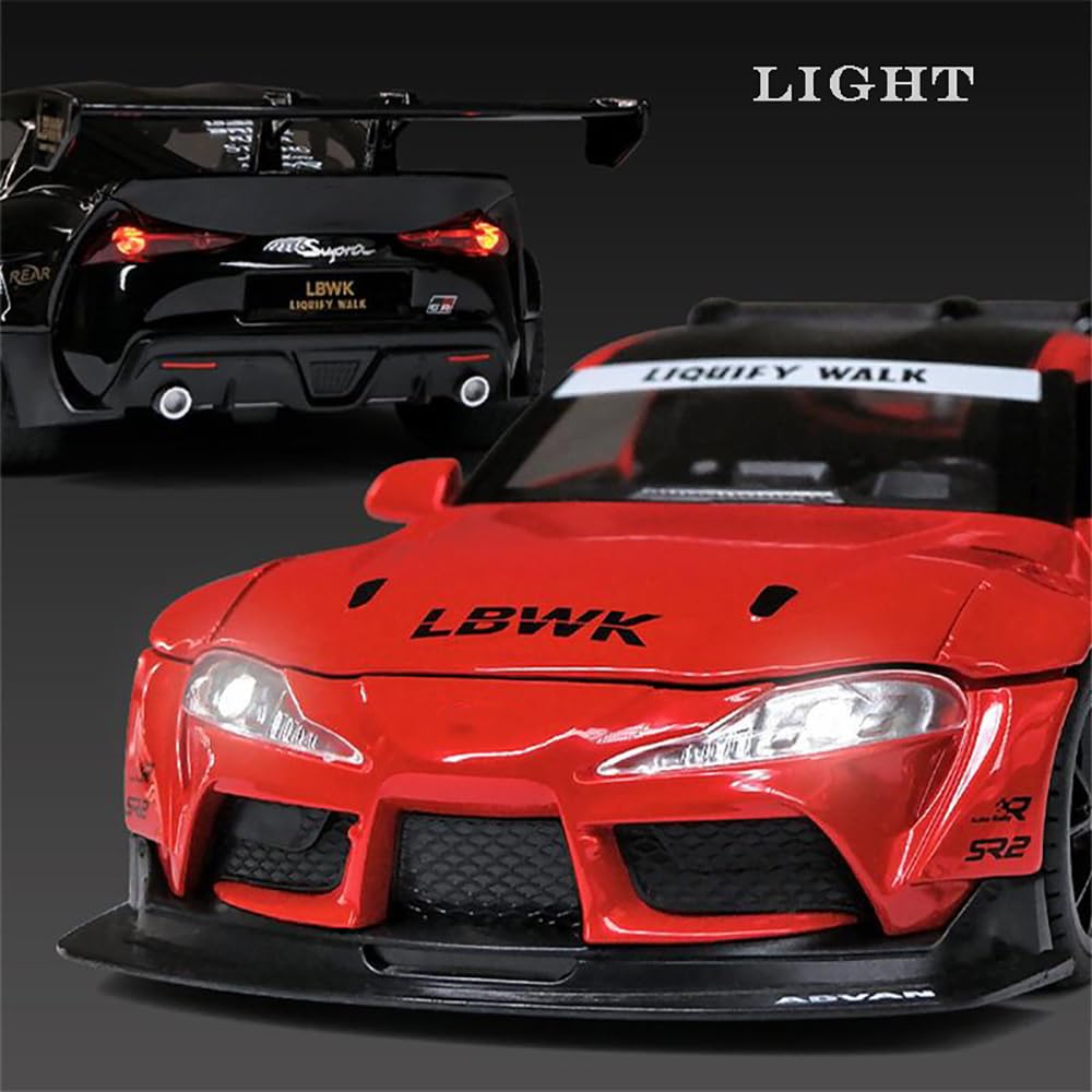 Toyota Supra Gr Lbwk Scale Model Diecast Metalcar - All Size