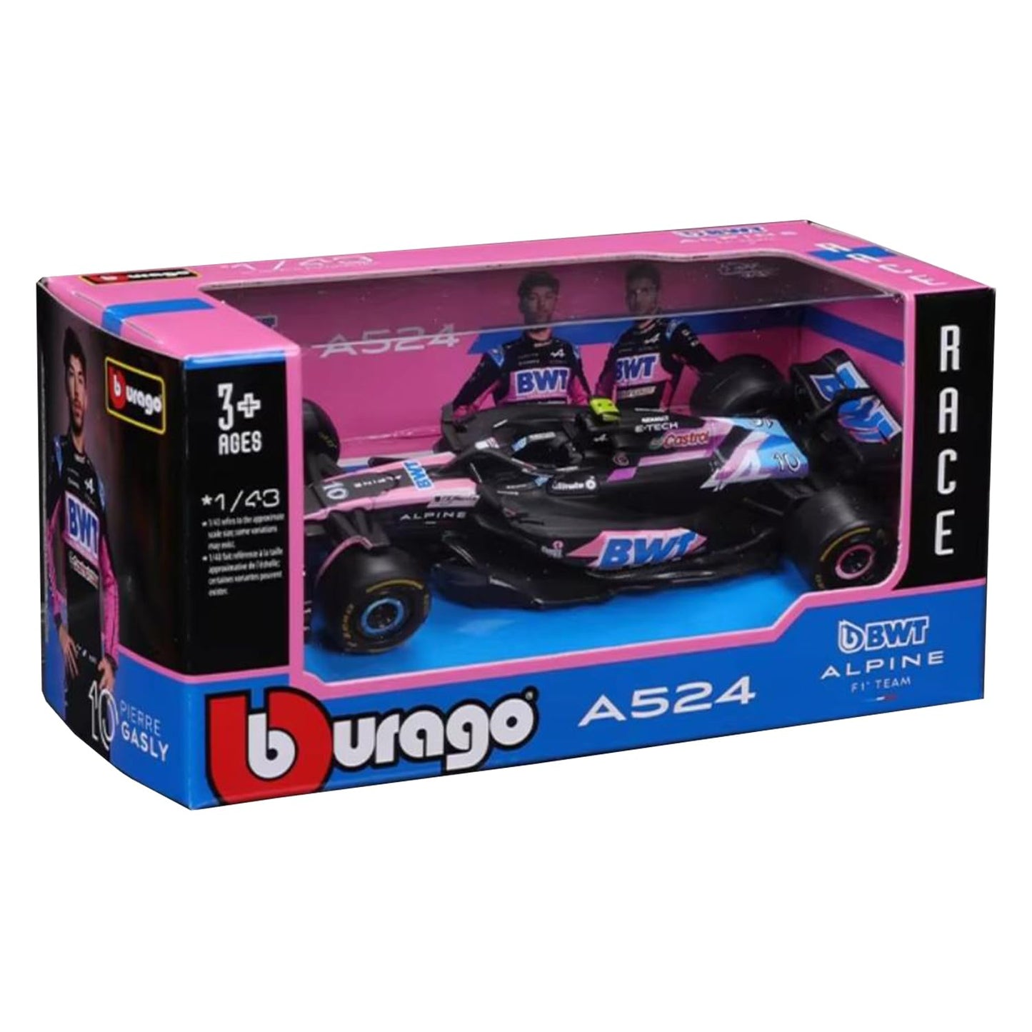 BWT Alpine F1 Team A524 1:43 Diecast Scale Model Car