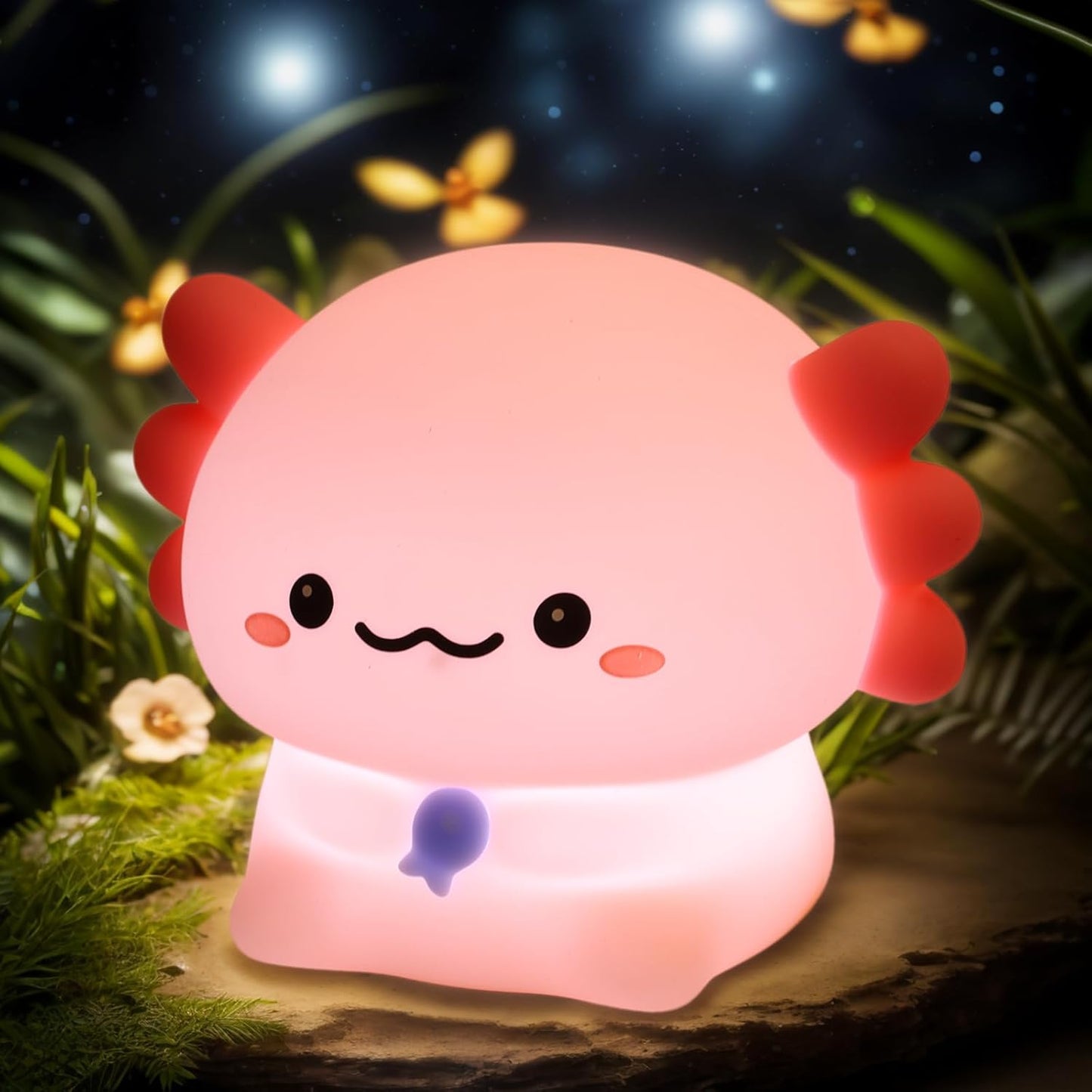 Cute Mini Silicone Baby Newt Night Light Touch Control