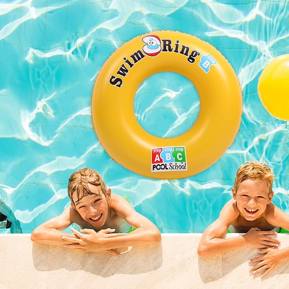 SWIM RING TUBE PORTABLE INFLATABLE & FOLDABLE SWIMMING TUBE OUTDOOR & INDOOR WATER SWIMMING TUBE FOR KIDS & ADULTS