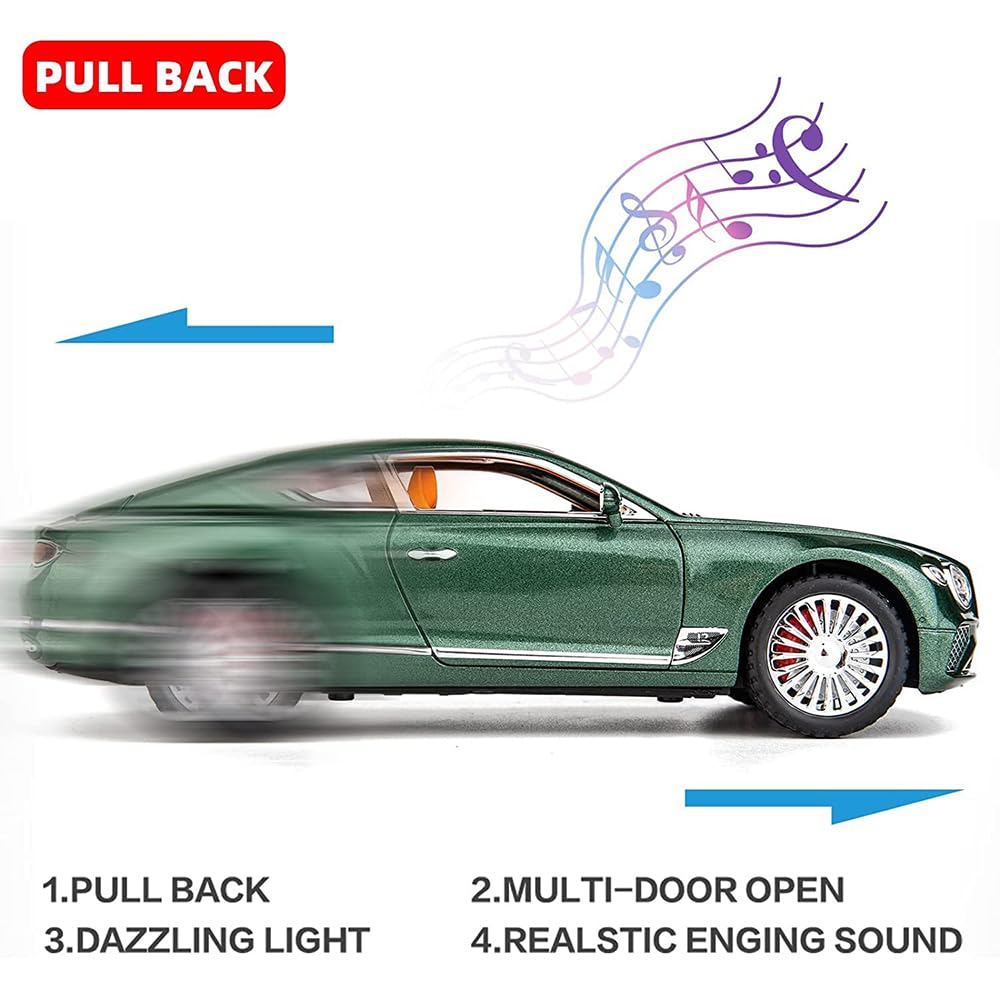 Bentley Continental Gt Scale Model Diecast Metalcar - All Size