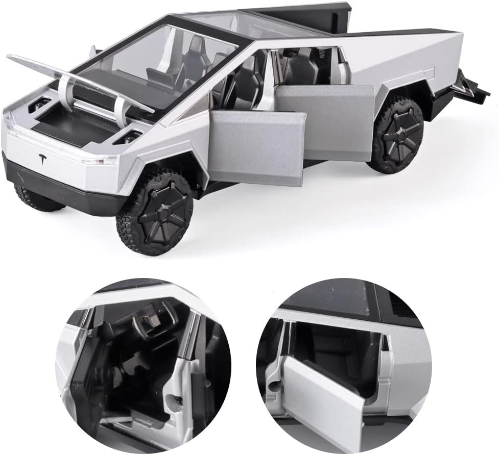 Tesla Cybertruck Scale Model Diecast Metalcar - All Size